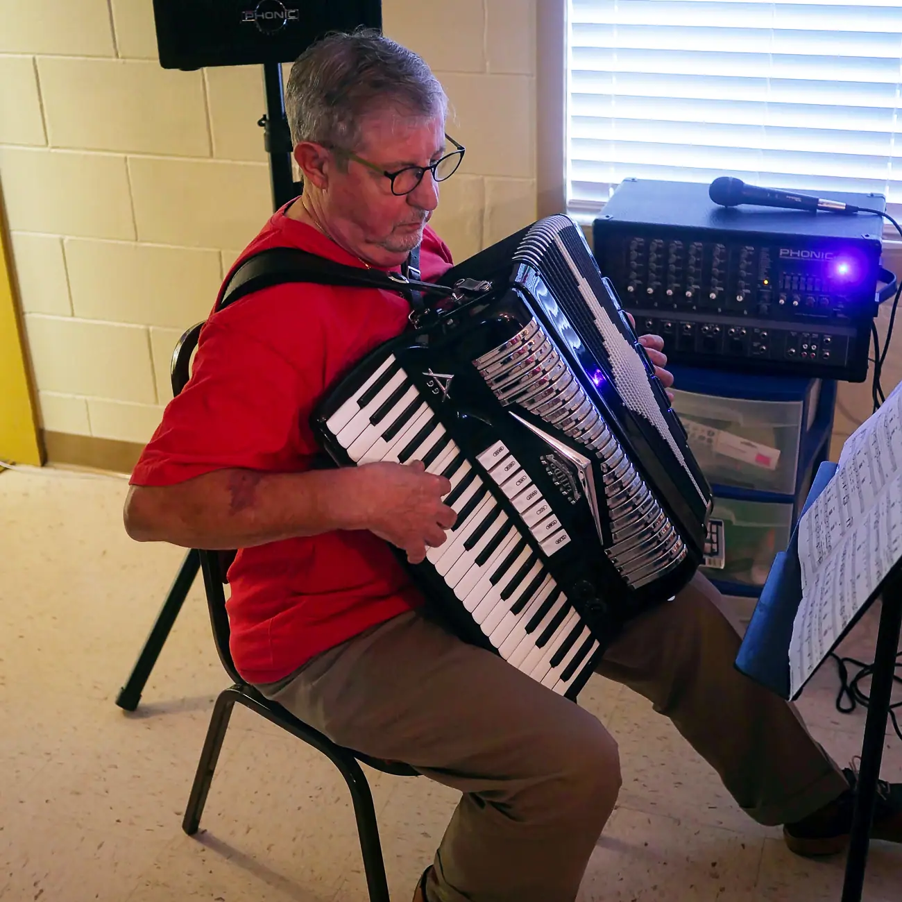 Italian music on accordian