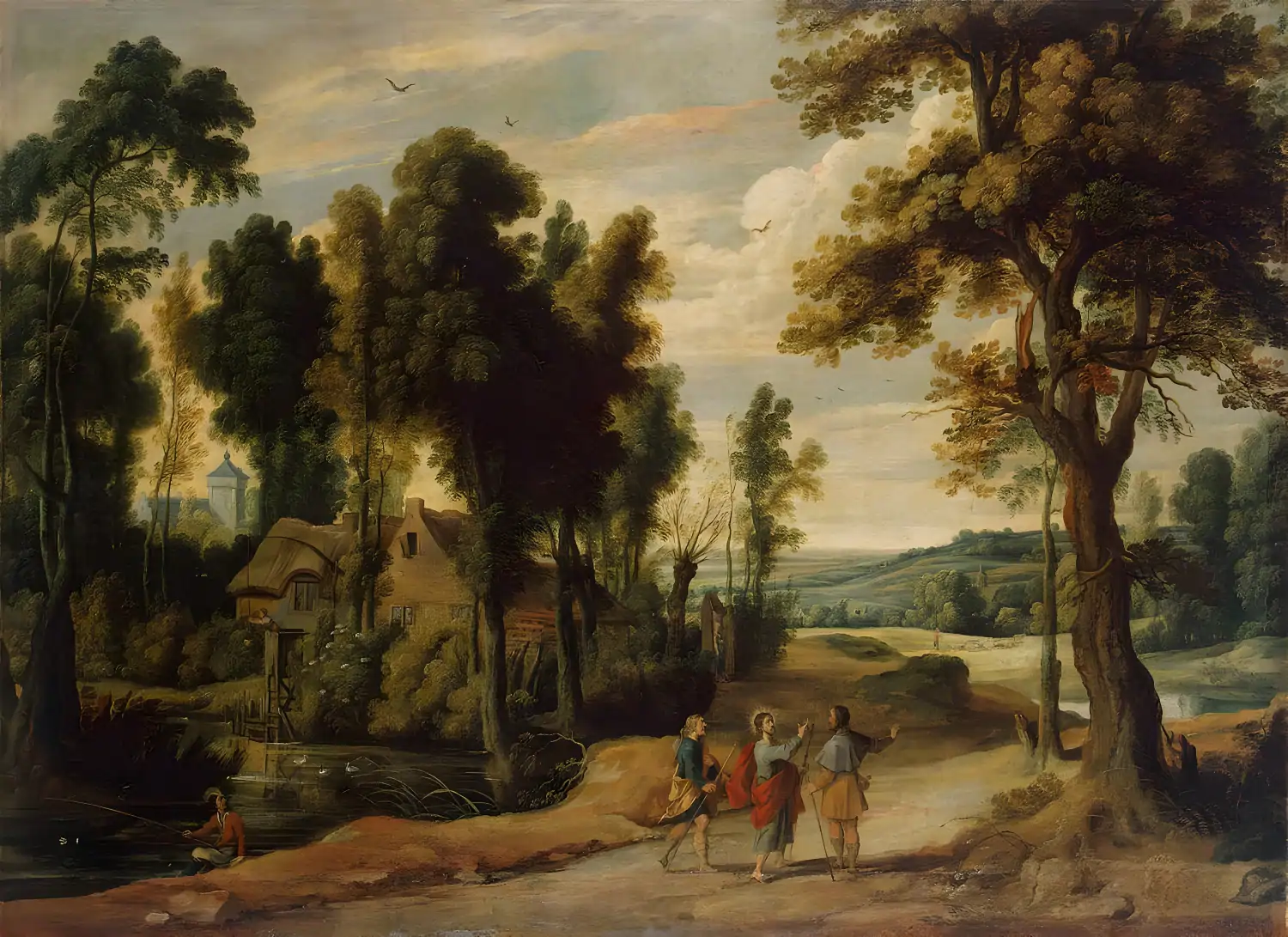 Landscape with Christ and his Disciples on the Road to Emmaus
~ Jan Wildens