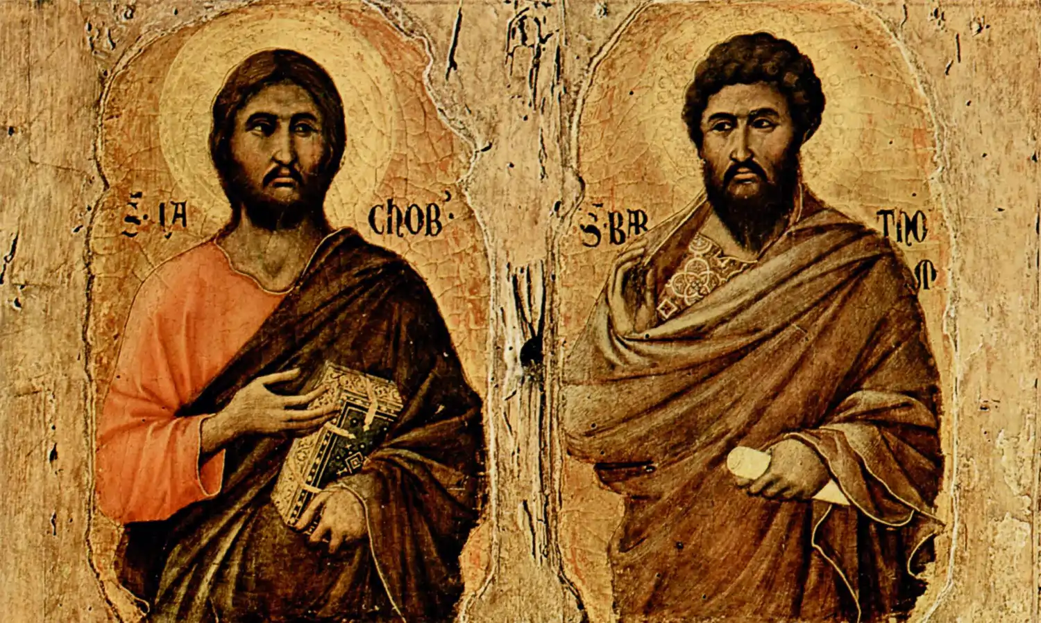 May 3rd, Feast Day of Saints Philip and James by Duccio di Buoninsegna