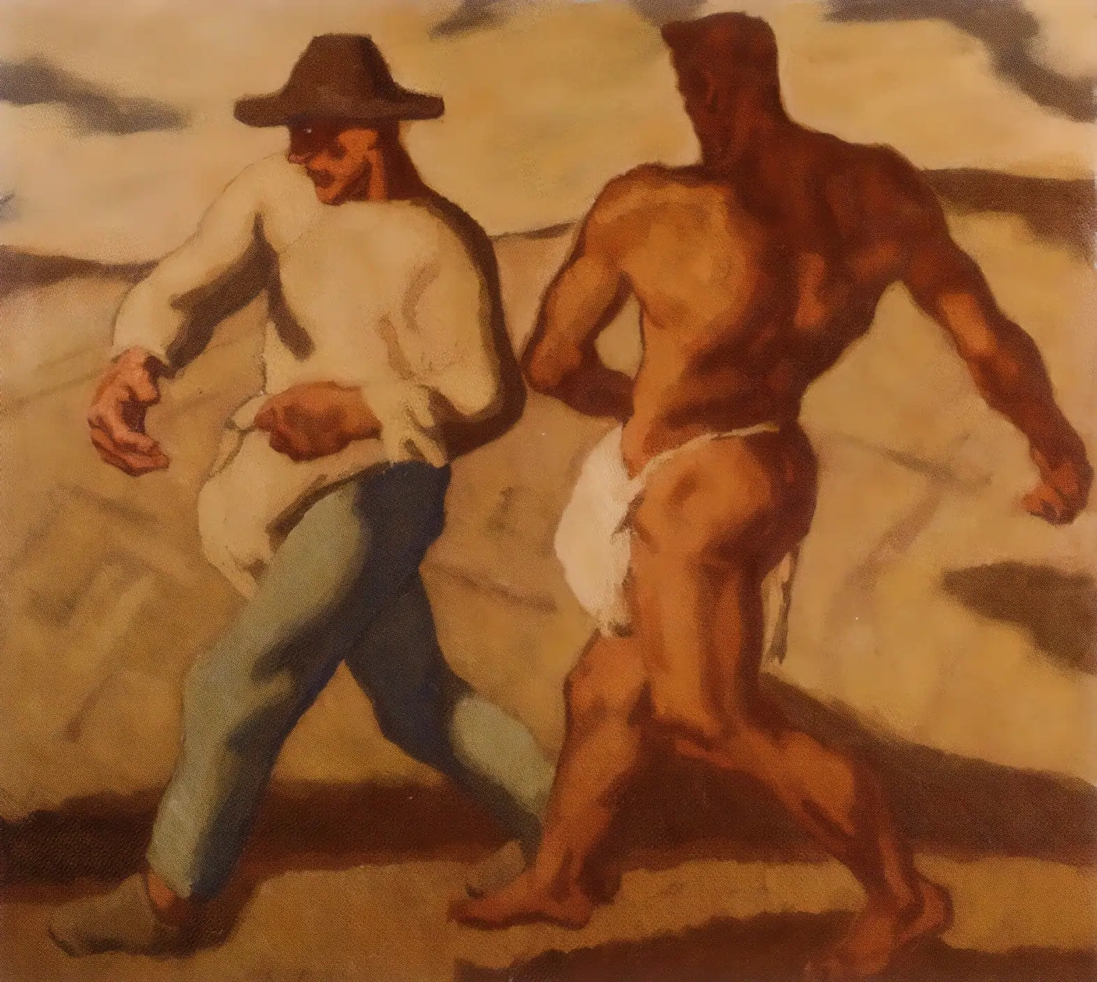 Sower and Devil ~ Albin Egger-Lienz