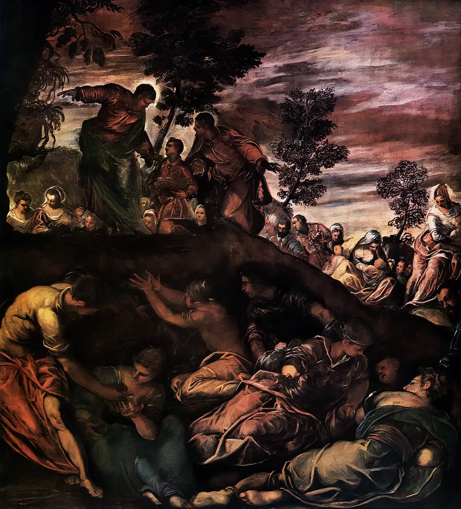 The Miracle of the Loaves and Fishes - Jacopo Tintoretto