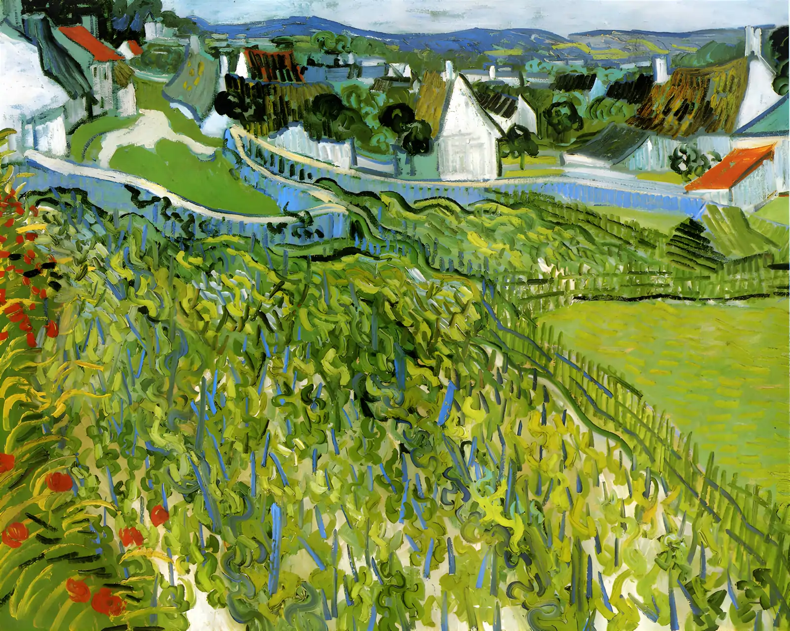 Vineyards with a View of Auvers ~Vincent van Gogh
